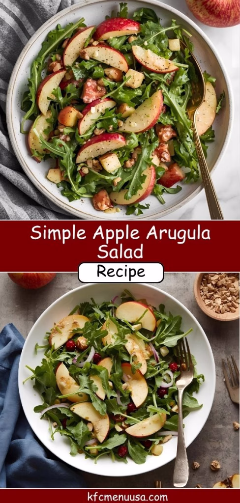 Simple Apple Arugula Salad Recipe