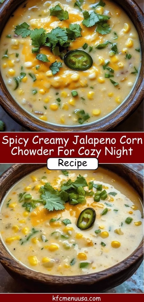 Spicy Creamy Jalapeno Corn Chowder For Cozy Night Recipe