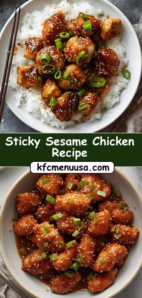 Sticky Sesame Chicken Recipe