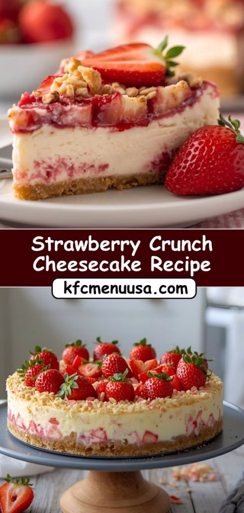 Strawberry Crunch Cheesecake Recipe