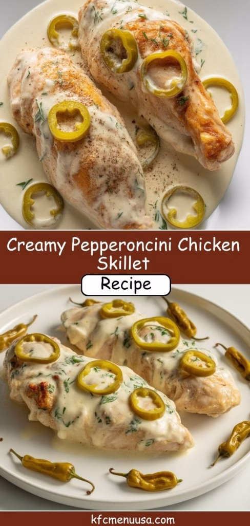 Creamy Pepperoncini Chicken Skillet Recipe