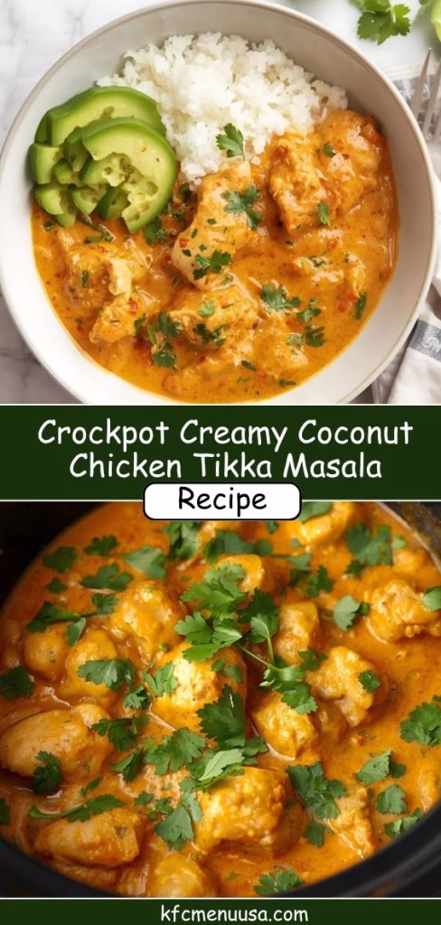 Crockpot Creamy Coconut Chicken Tikka Masala Recipe