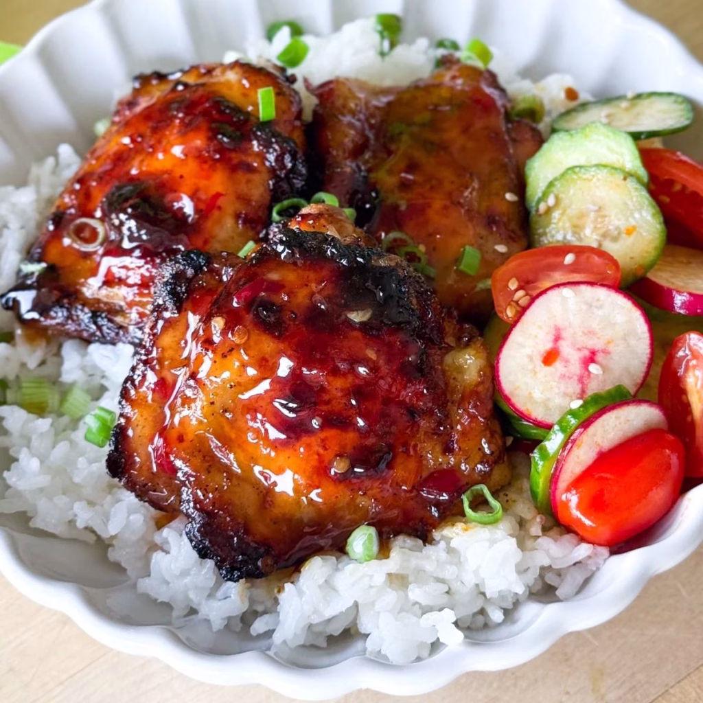 Sweet Chili Glazed Chicken Thighs – Air Fryer Recipe