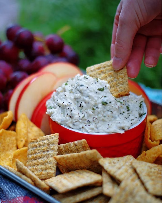 Creamy Peppercorn Parmesan Cheese Dip