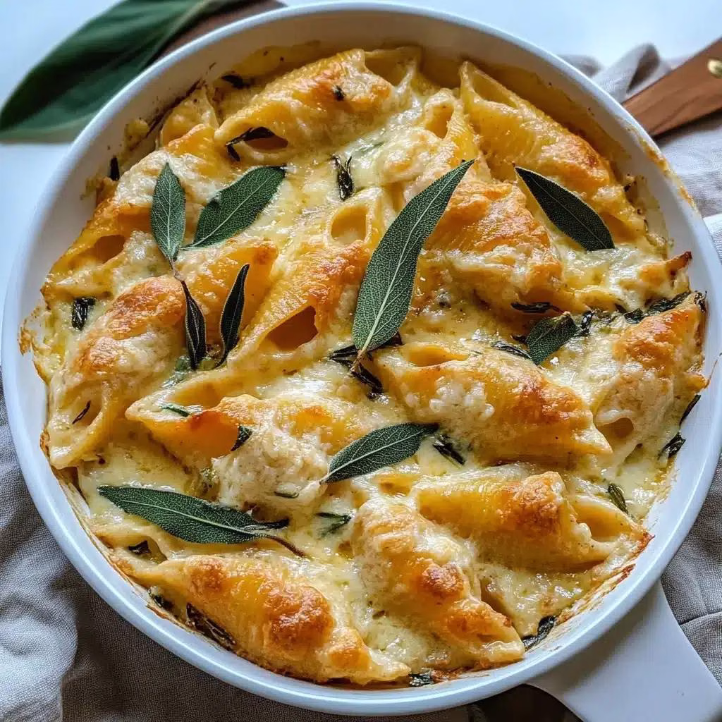 Pumpkin And Gouda Stuffed Shells With Brown Butter And Sage Alfredo Sauce Recipe
