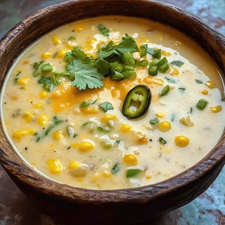Spicy Creamy Jalapeno Corn Chowder For Cozy Night Recipe