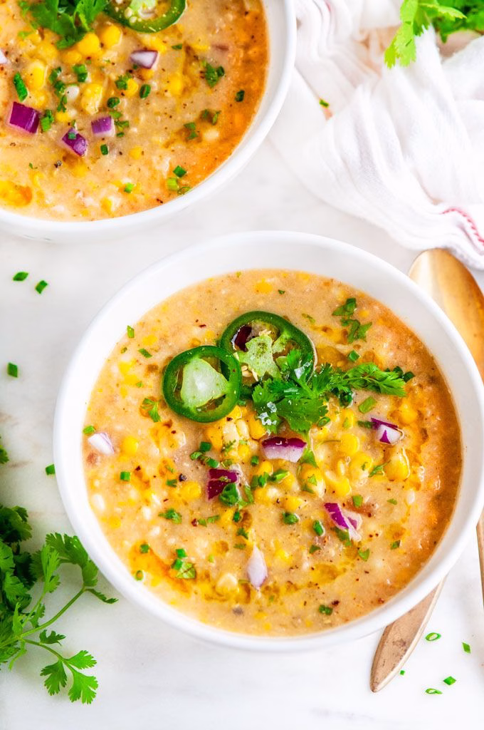 Spicy Creamy Jalapeno Corn Chowder For Cozy Night Recipe