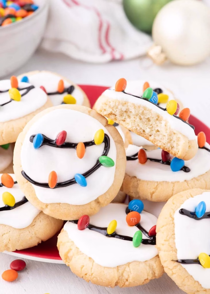 Christmas Lights Sugar Cookies