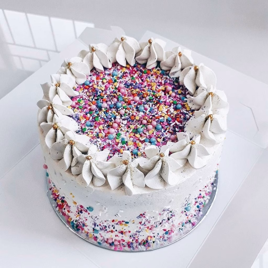 Sprinkled in a Snap Cake