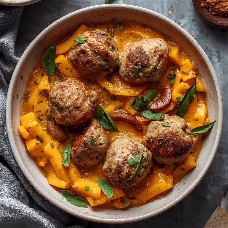 Savory Pumpkin Sage Turkey Meatballs Recipe