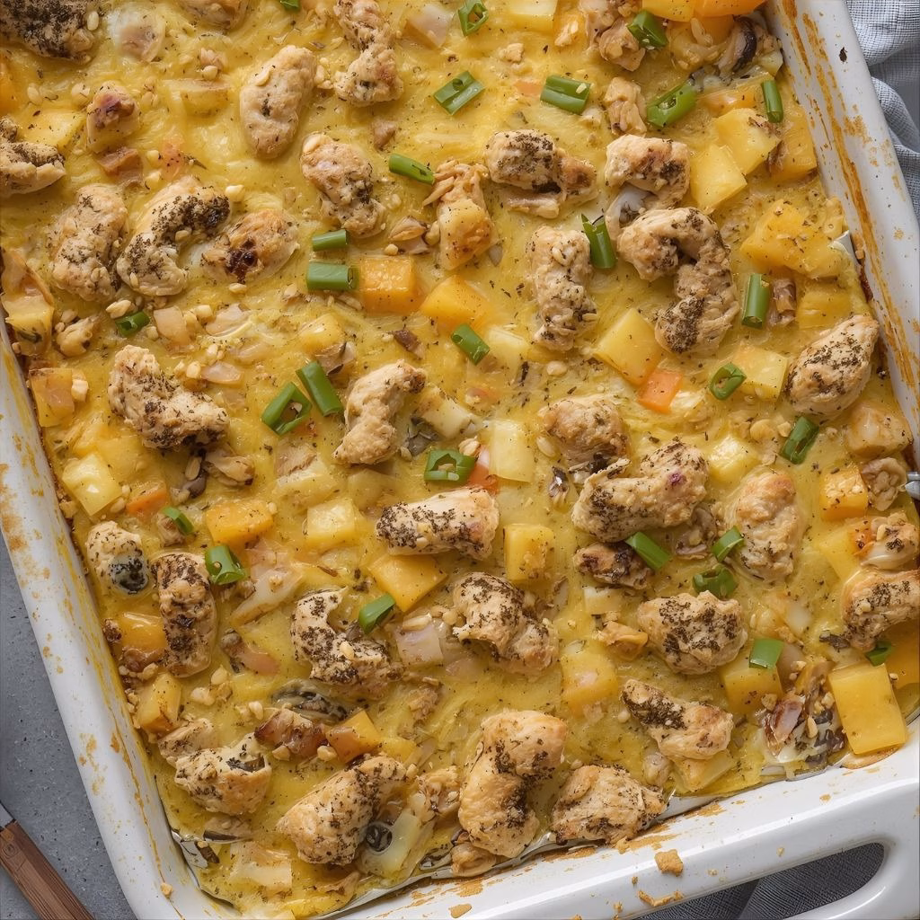 Everything Bagel Overnight Breakfast Casserole