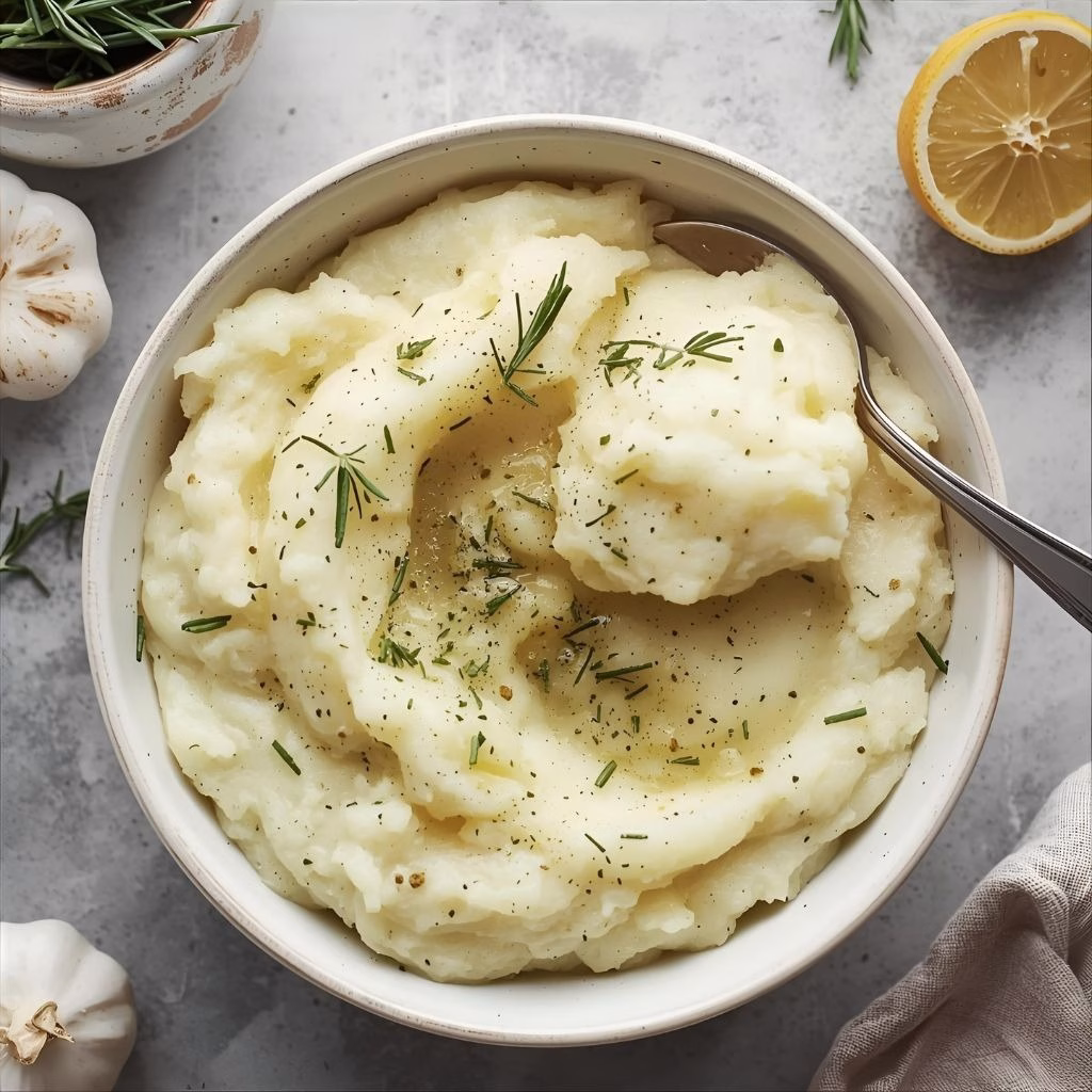 Rosemary Garlic Mashed Potatoes Recipe