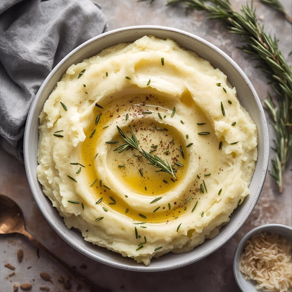 Rosemary Garlic Mashed Potatoes Recipe
