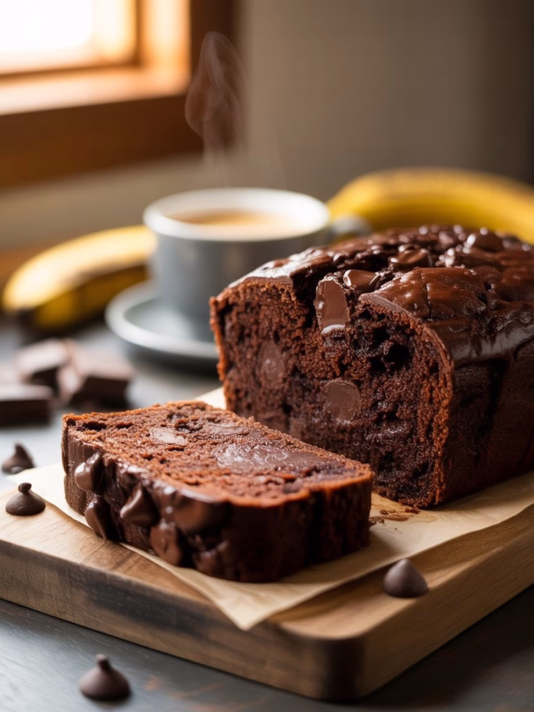 Double Chocolate Banana Bread