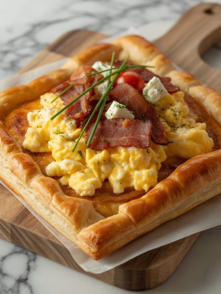 Puff Pastry Breakfast Pizza