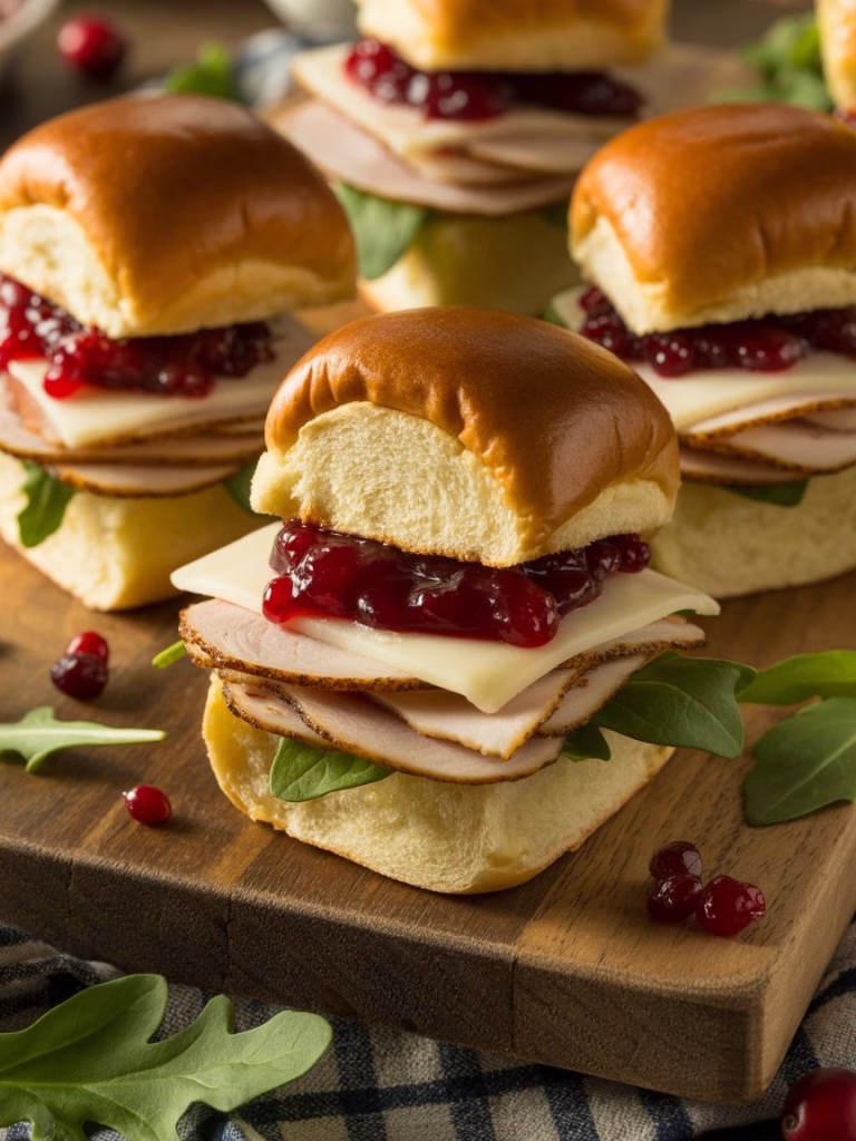Havarti Cranberry Turkey Sliders Recipe