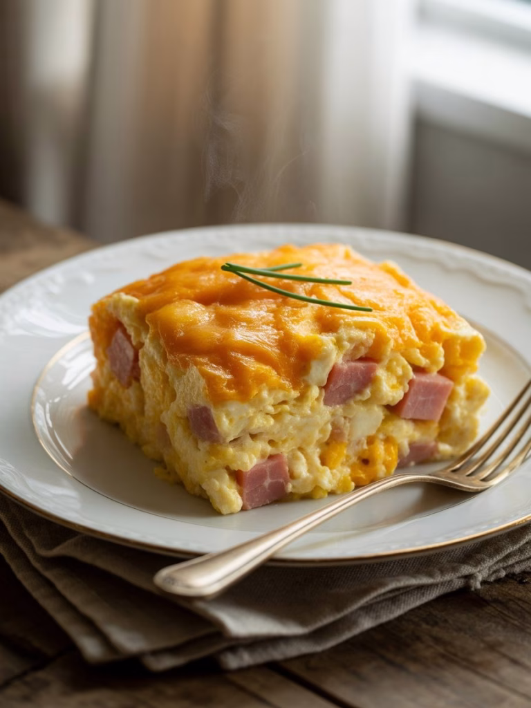 Ham and Cheese Breakfast Casserole