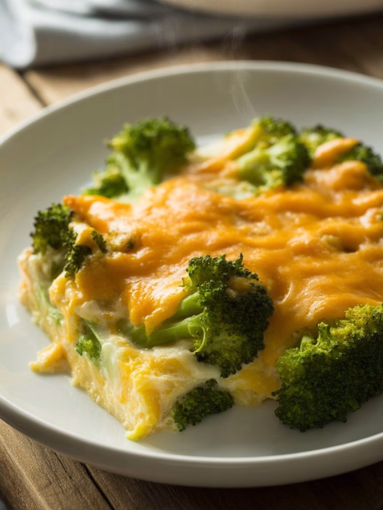 Broccoli and Cheddar Breakfast Casserole