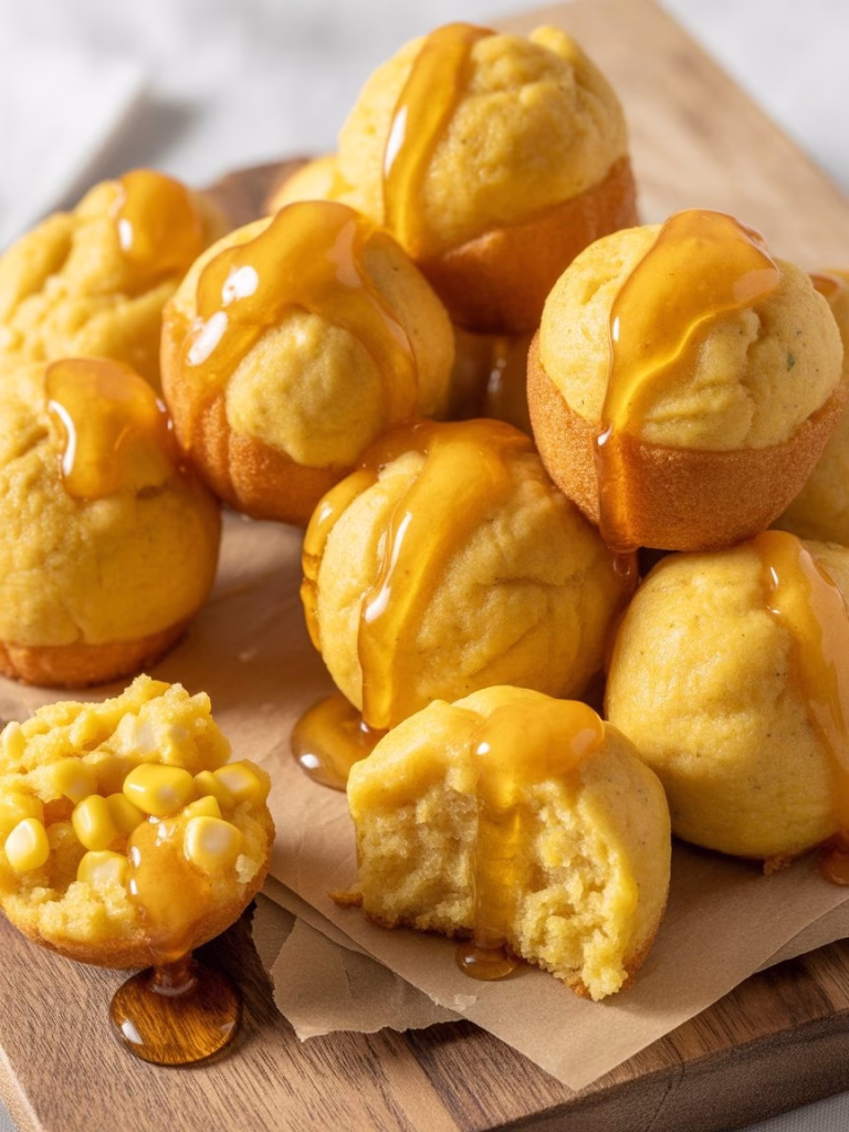 Honey Butter Cornbread Poppers Recipe