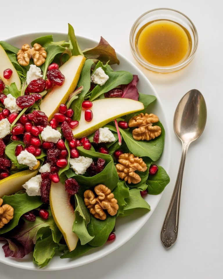 Christmas Salad with Honey Mustard Dressing Recipe