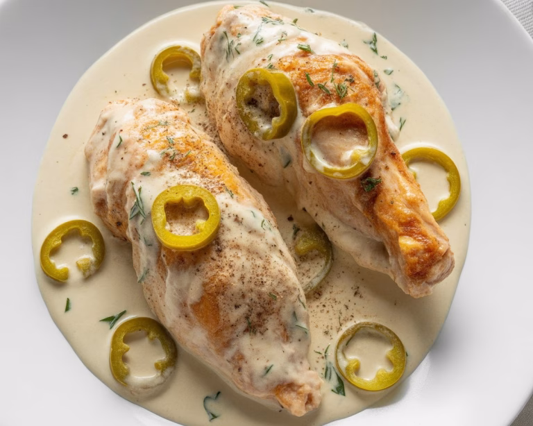 Creamy Pepperoncini Chicken Skillet Recipe