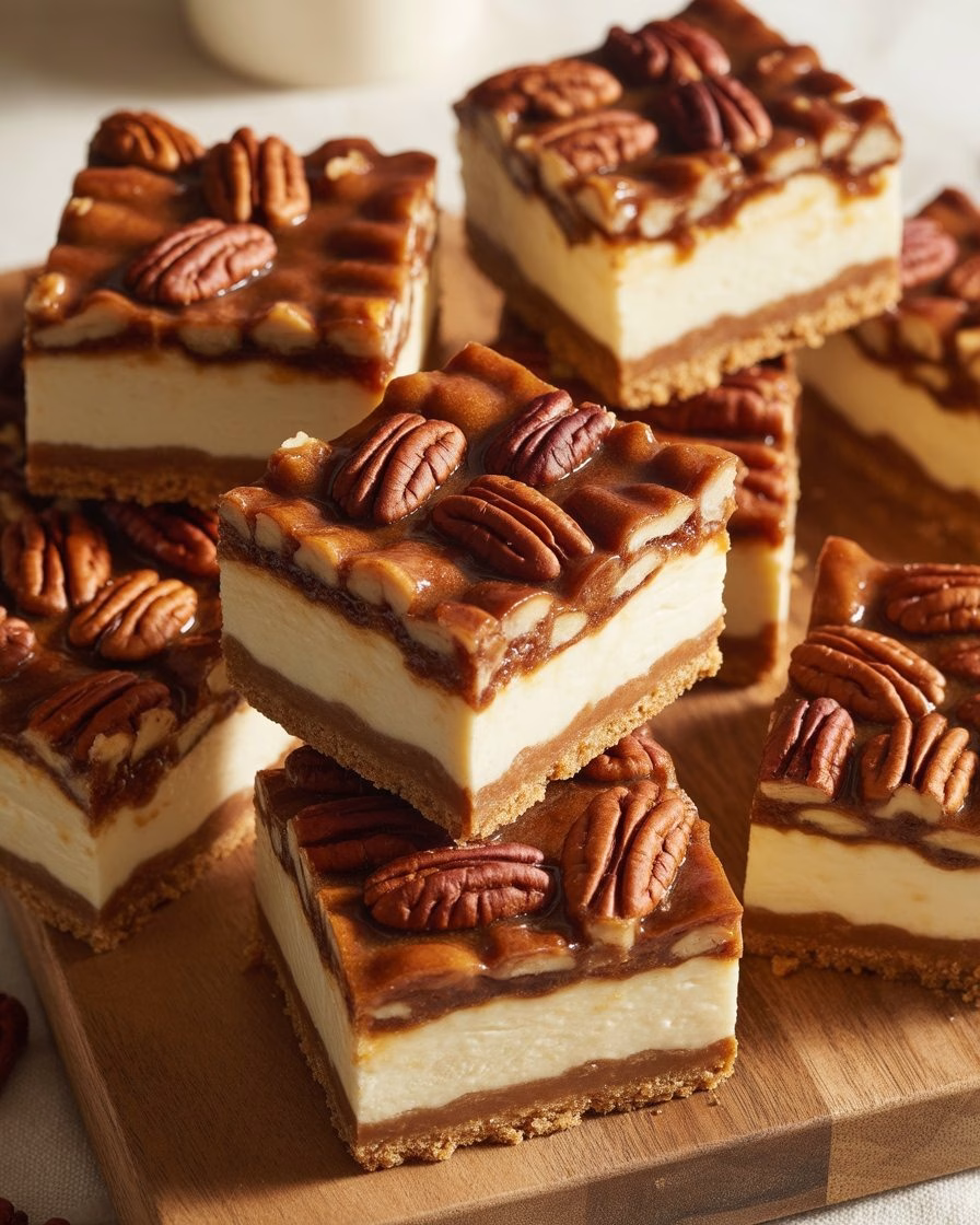 Pecan Pie Cheesecake Bars Recipe