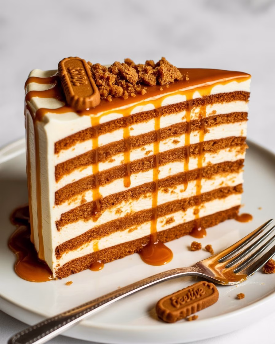 Biscoff Layered Cake Recipe