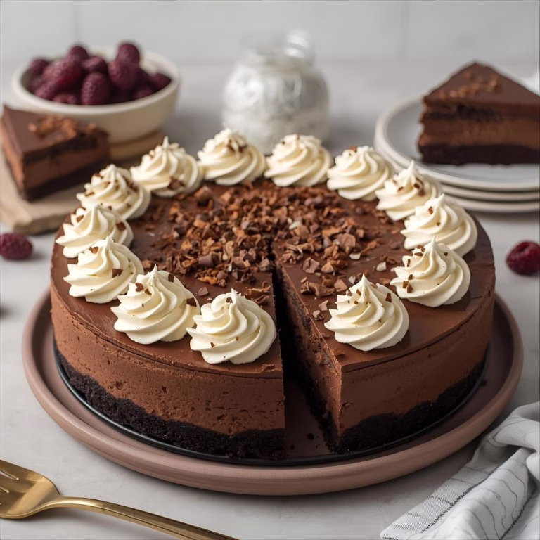 Chocolate Fudge Truffle Cheesecake Recipe