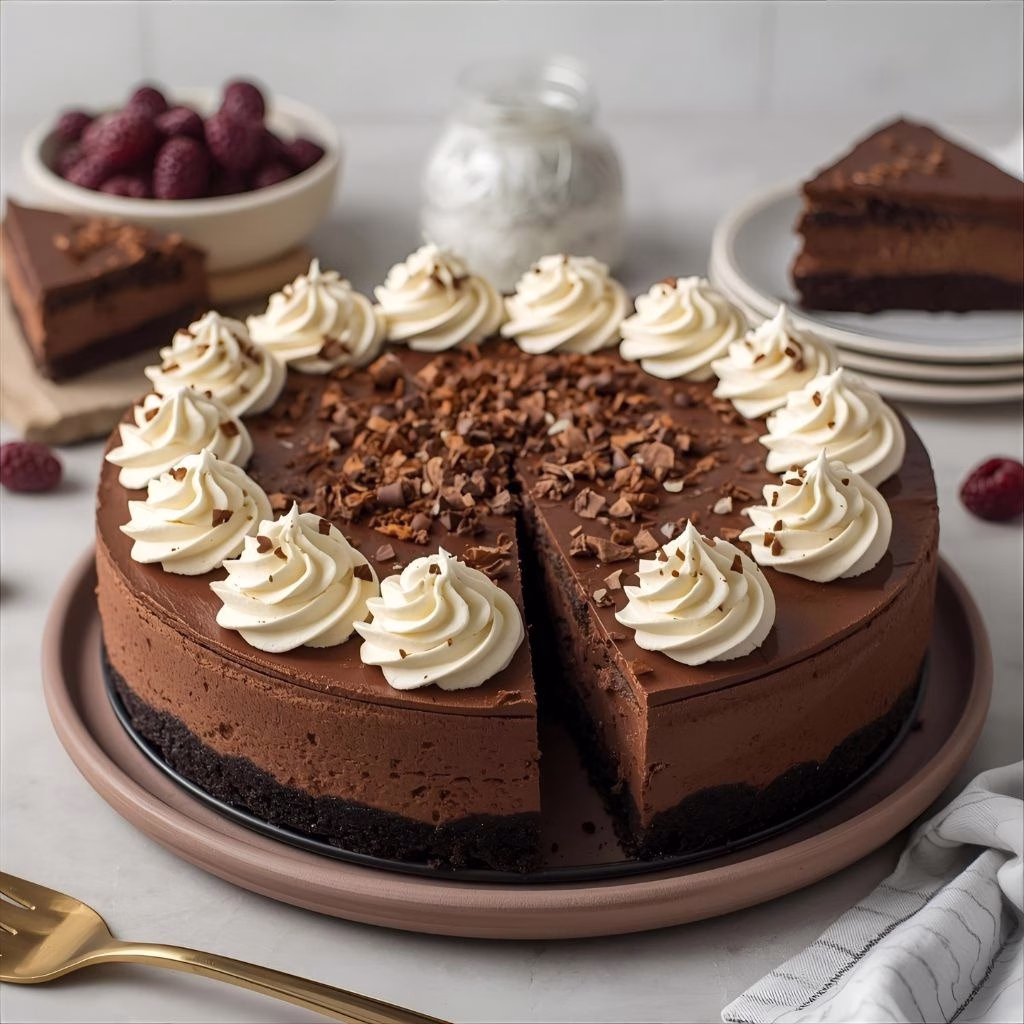 Chocolate Fudge Truffle Cheesecake Recipe