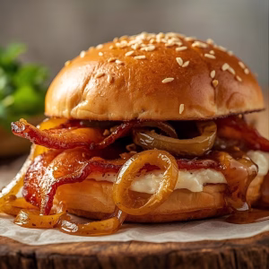 Best Bacon Sandwich With Caramelized Onions Recipe