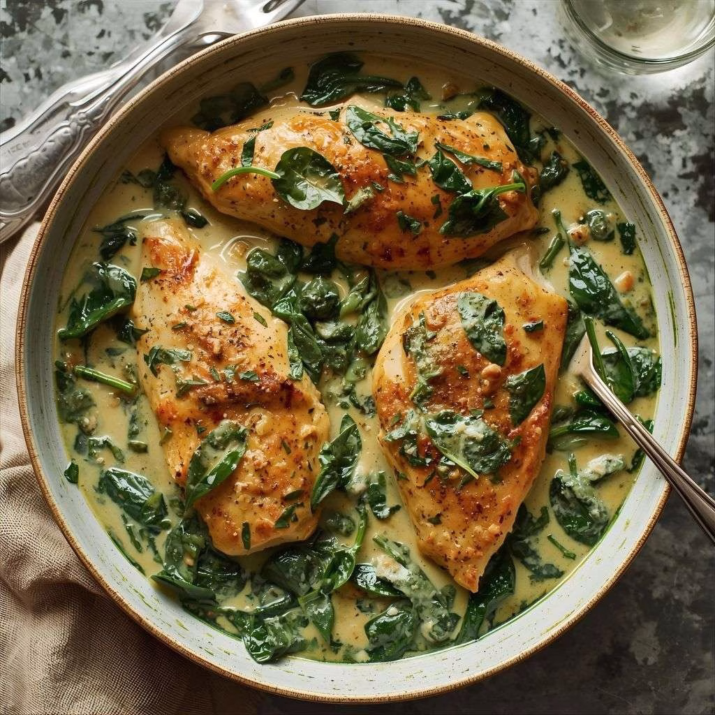 Creamy Spinach Chicken Recipe