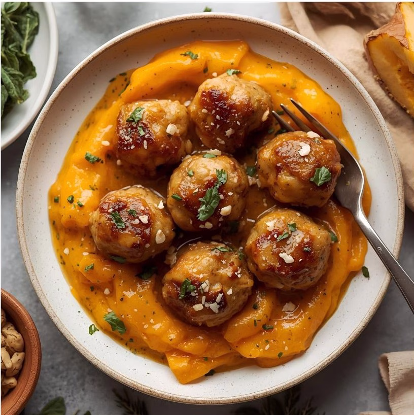 Savory Pumpkin Sage Turkey Meatballs Recipe