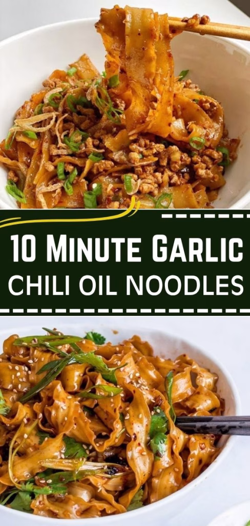 10 Minute Garlic Chili Oil Noodles Recipe