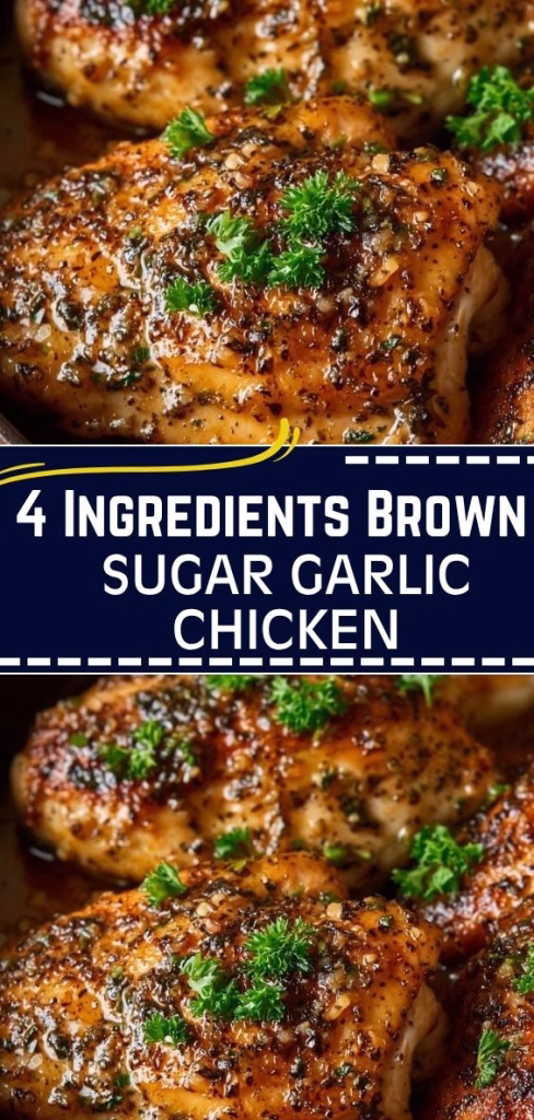 4 Ingredients Brown Sugar Garlic Chicken Recipe