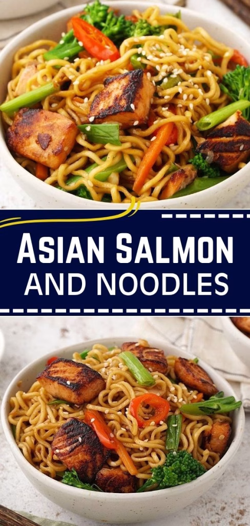 Asian Salmon And Noodles Recipe
