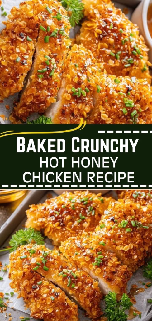 Baked Crunchy Hot Honey Chicken Recipe