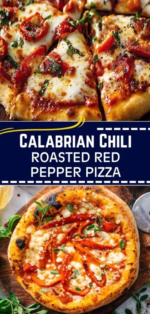 Calabrian Chili Roasted Red Pepper Pizza Recipe