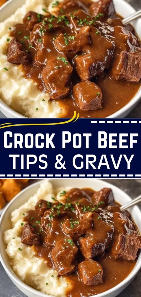 Crock Pot Beef Tips and Gravy Recipe