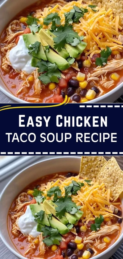 Easy Chicken Taco Soup Recipe