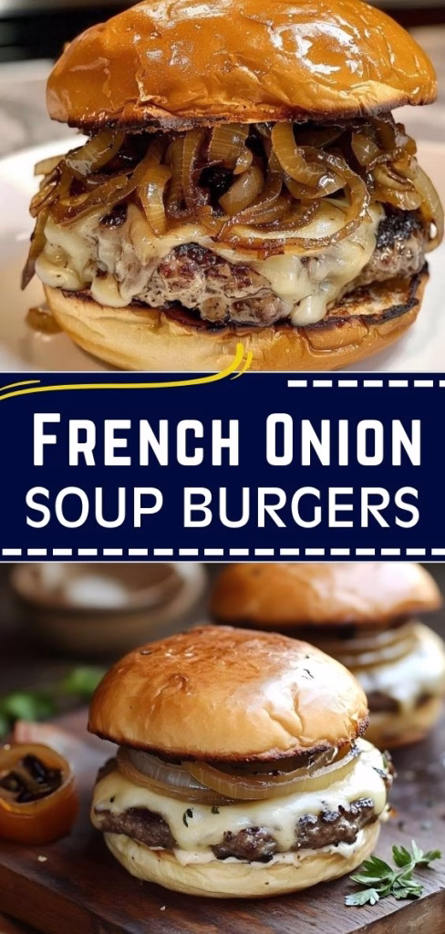 French Onion Soup Burgers Recipe