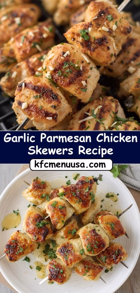 Garlic Parmesan Chicken Skewers Recipe
