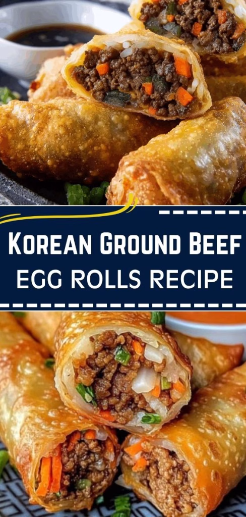 Korean Ground Beef Egg Rolls Recipe