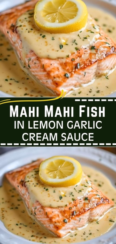 Mahi Mahi Fish In Lemon Garlic Cream Sauce Recipe