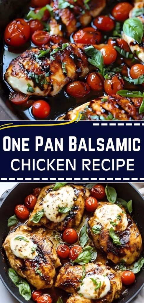 One Pan Balsamic Chicken Recipe