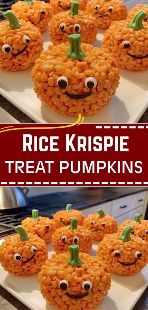 Rice Krispie Treat Pumpkins Recipe