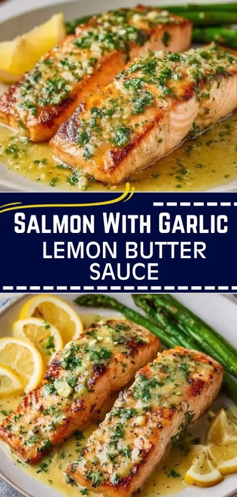 Salmon With Garlic Lemon Butter Sauce Recipe