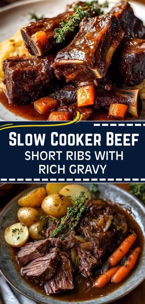Slow Cooker Beef Short Ribs With Rich Gravy Recipe