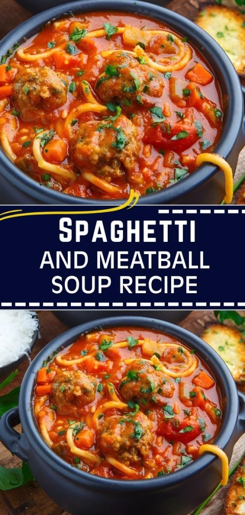 Spaghetti And Meatball Soup Recipe