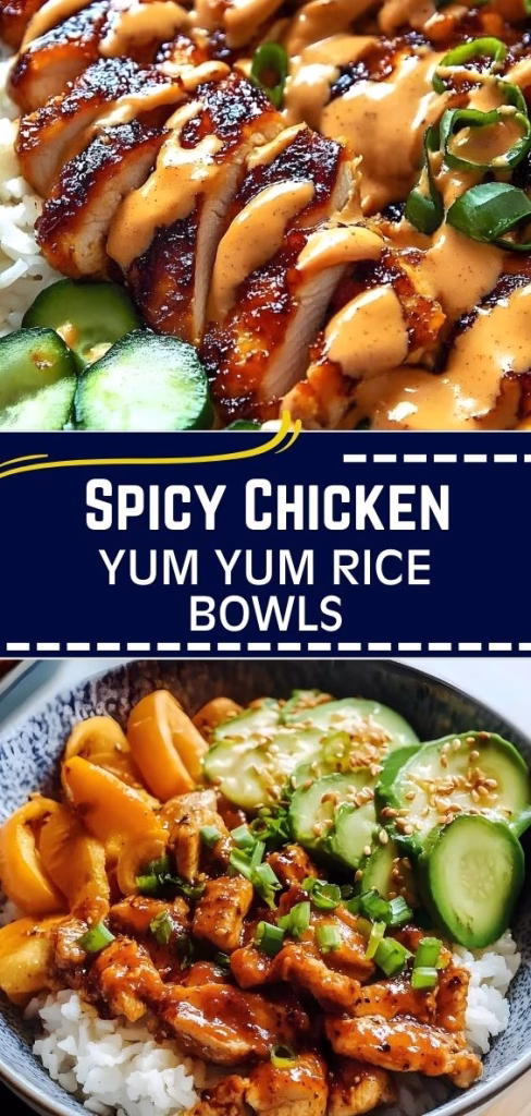 Spicy Chicken Yum Yum Rice Bowls Recipe