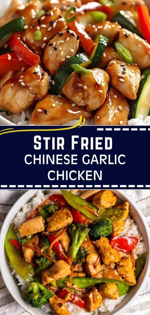 Stir Fried Chinese Garlic Chicken Recipe